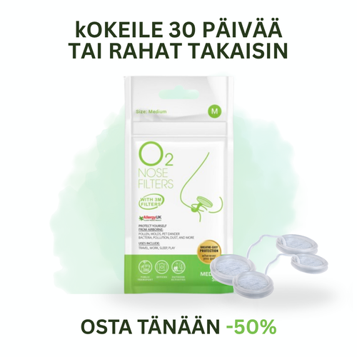 Pölyltä suojaava nenäsuodatin